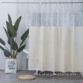 Ny populär design transparent tryckt peva dusch gardin